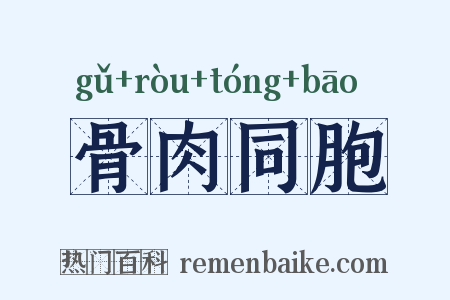 骨肉同胞是什么意思的图片